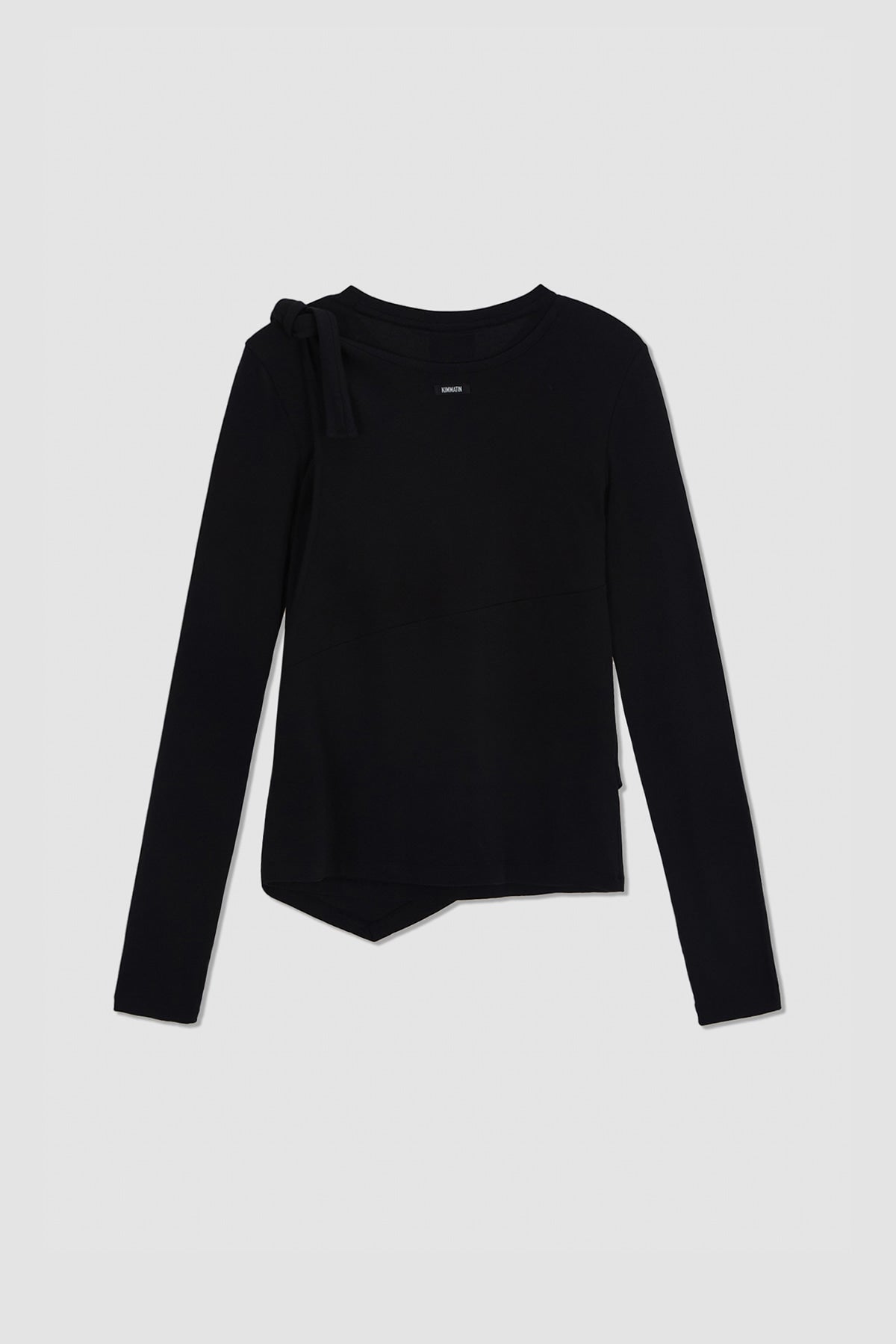 Matinkim Twist Strap Long Sleeve Top IN Black