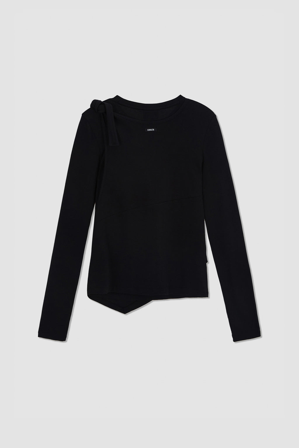 Matinkim Twist Strap Long Sleeve Top IN Black