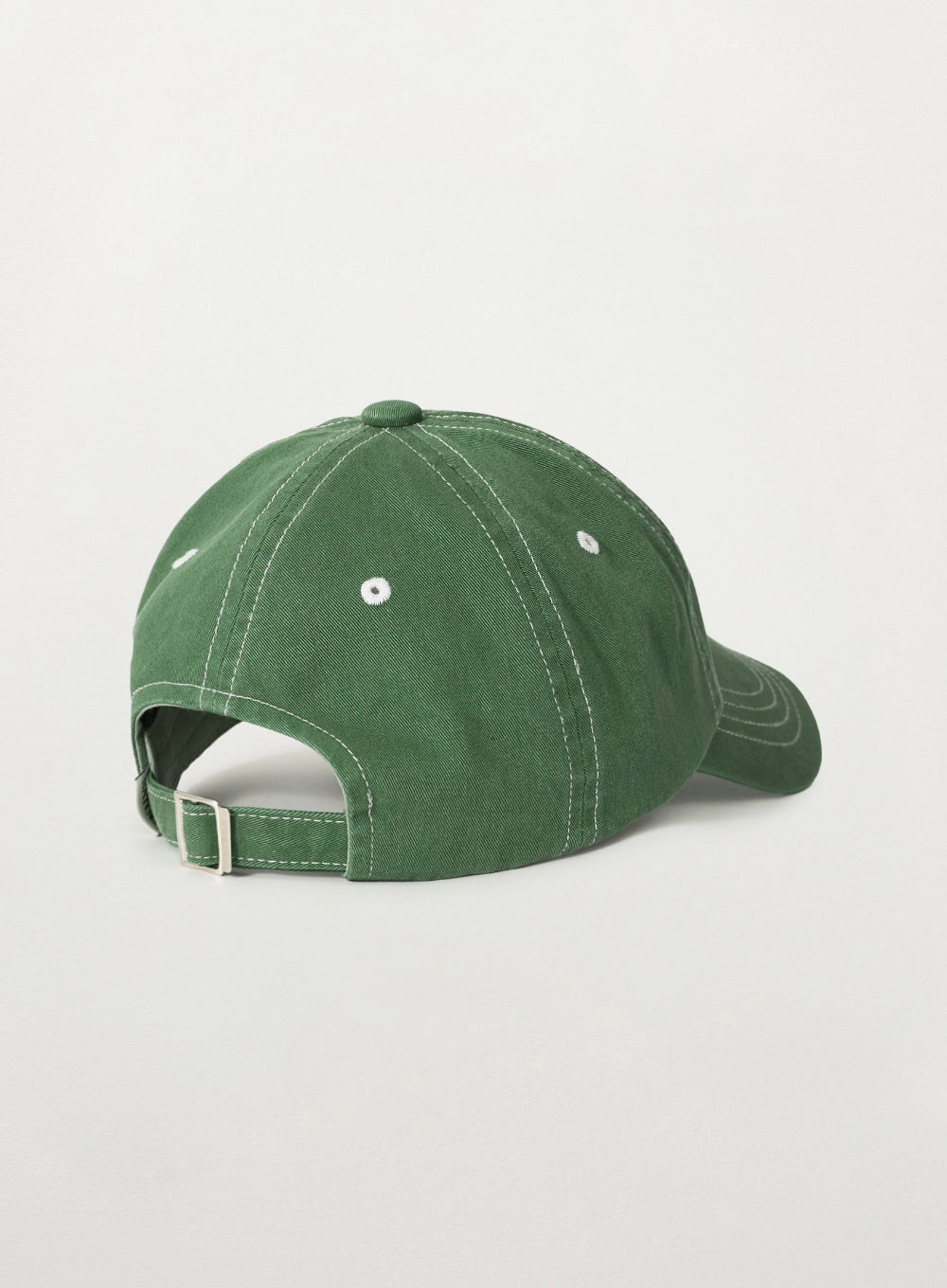 Satur Contrast Color Stitch Dyed Ball Cap - Green