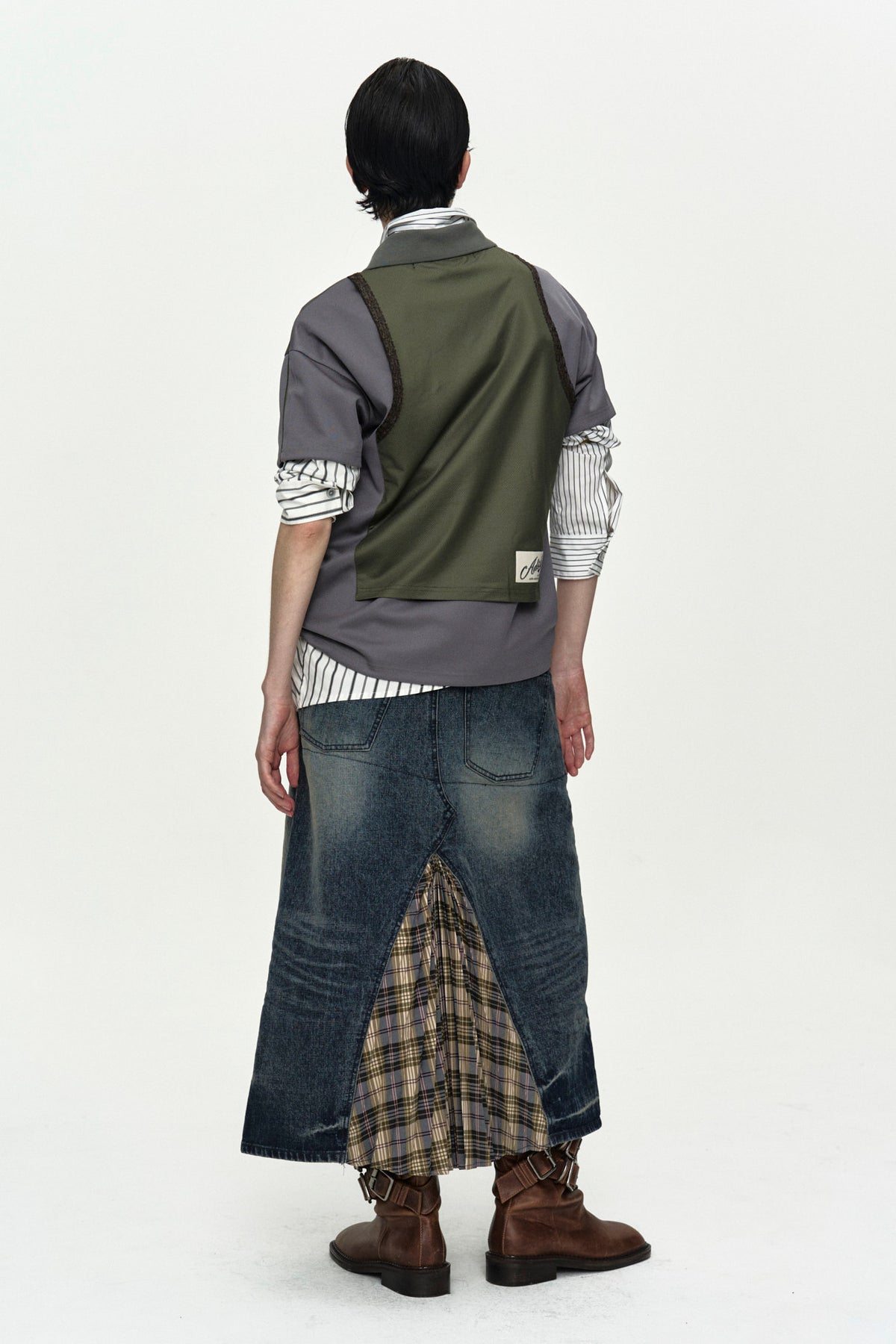 Andersson Bell Lace Trimmed Polo Jersey Top