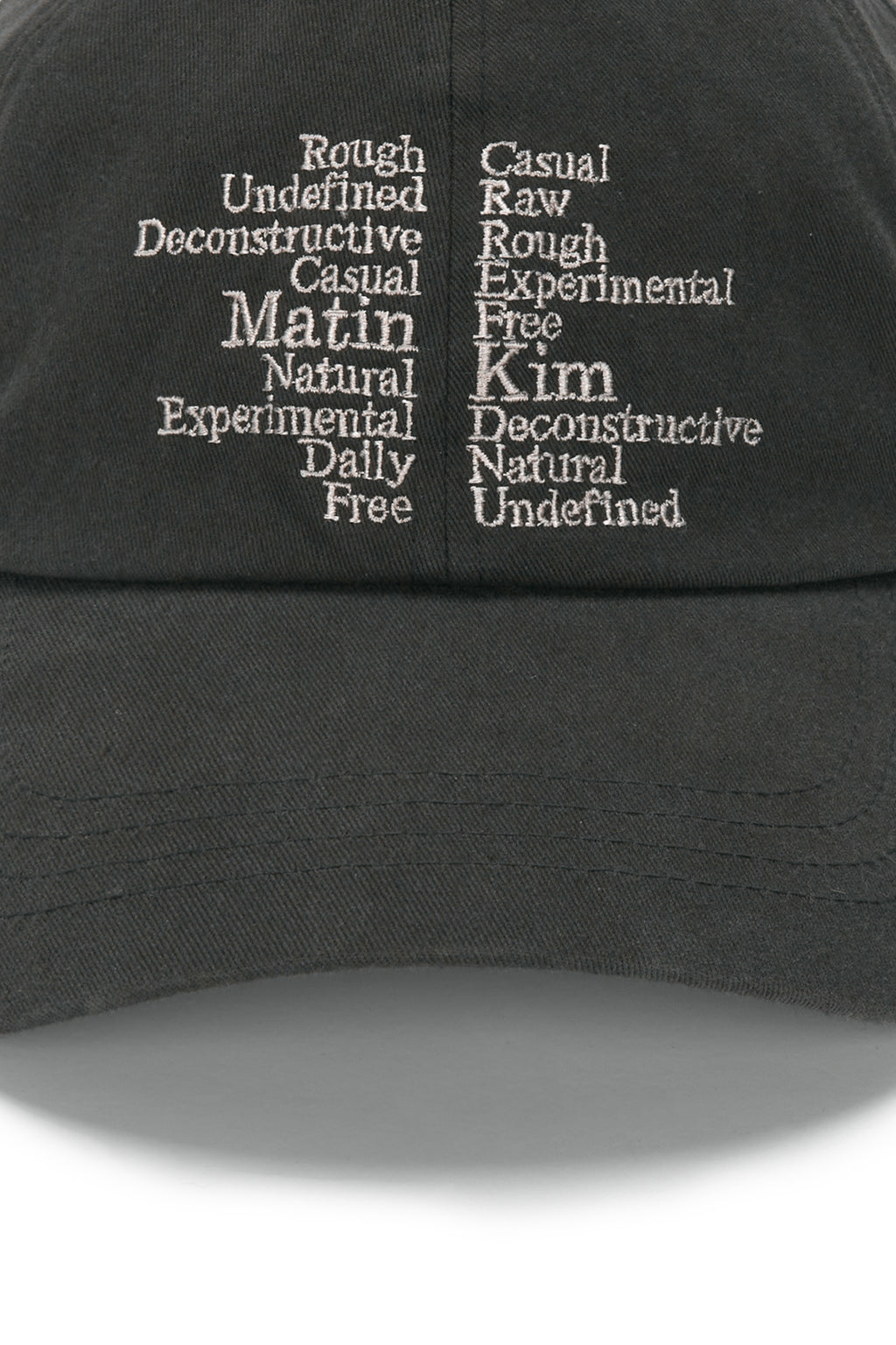 Matinkim Keyword Lettering Ball Cap IN Charcoal
