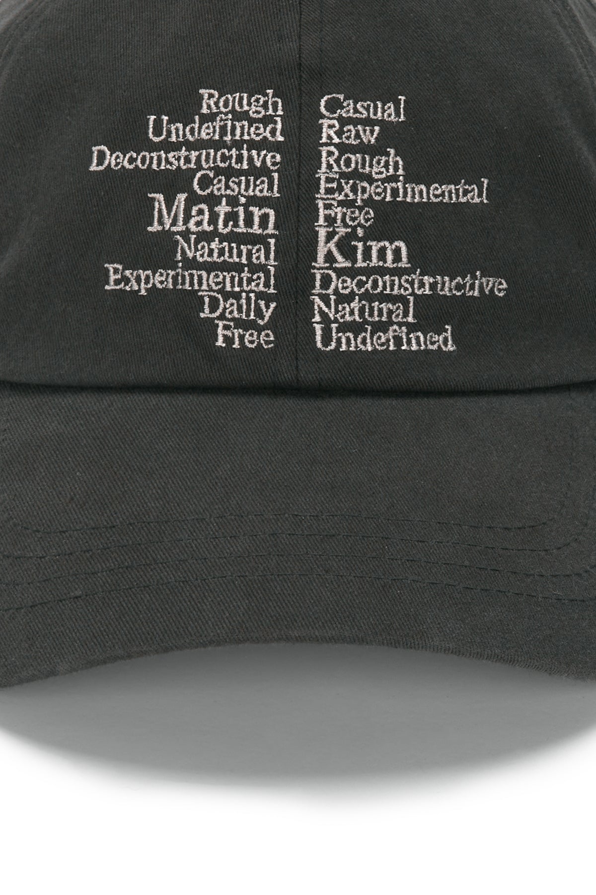 Matinkim Keyword Lettering Ball Cap IN Charcoal