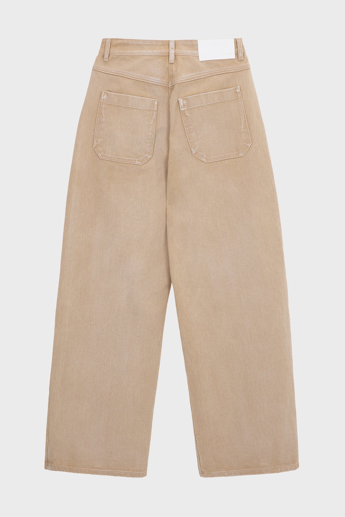 Matinkim Wide Color Denim Pants IN Beige