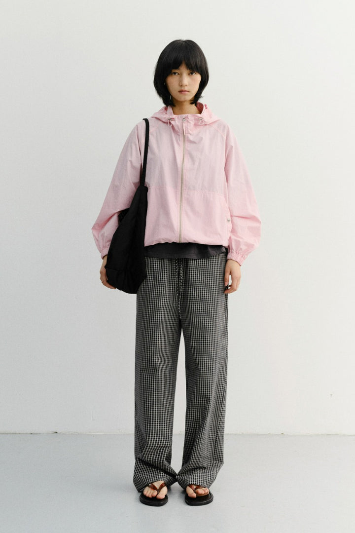 Dunst Pajama String Pants Black Check