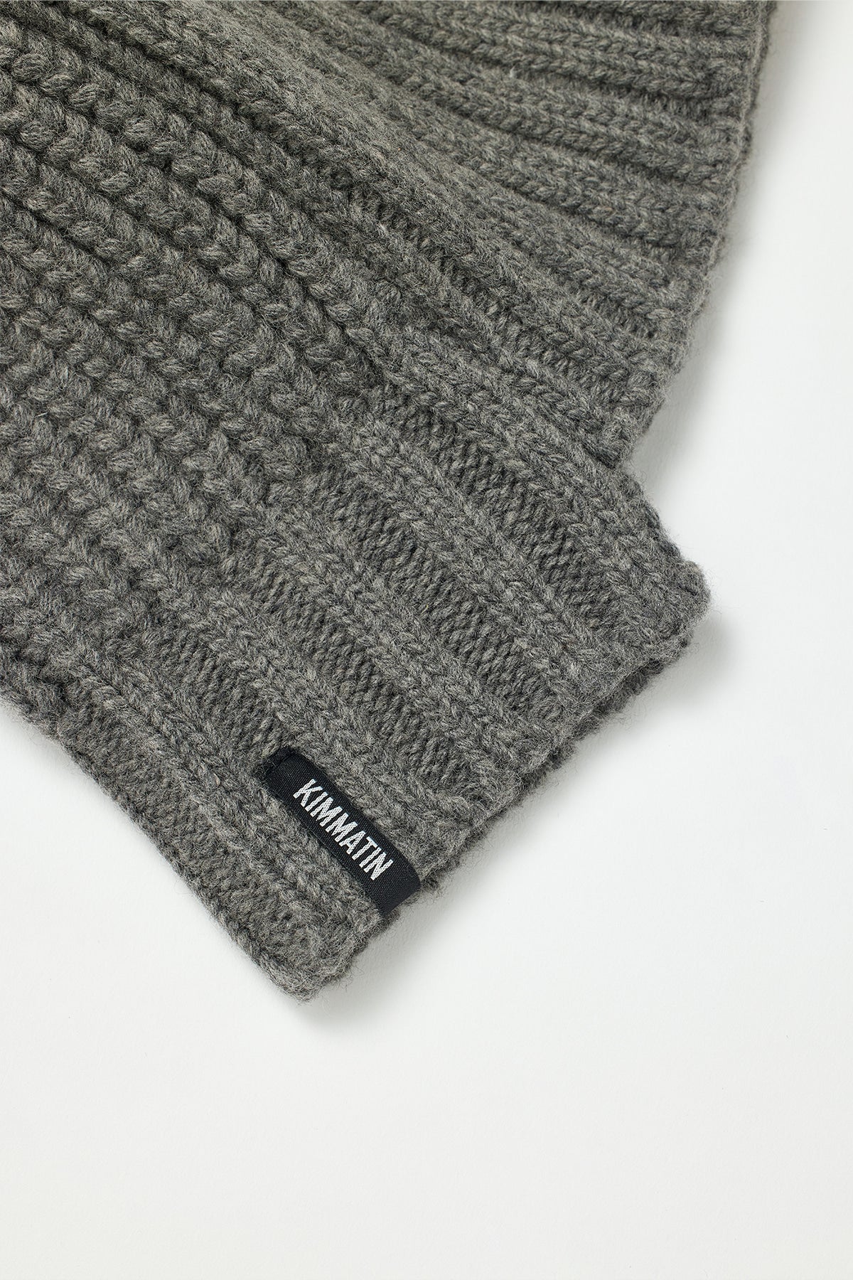 Matinkim Unbalance Knit Beanie IN Grey