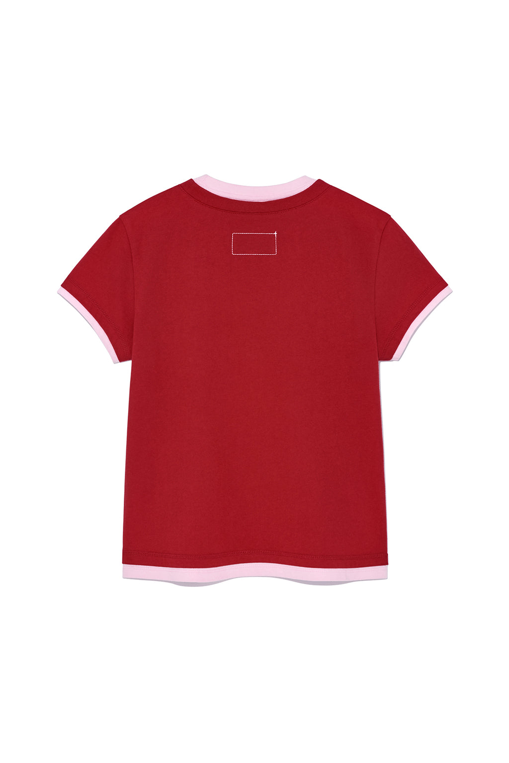 [matinkim] COLOR POINT LAYERED TOP FOR WOMEN IN RED