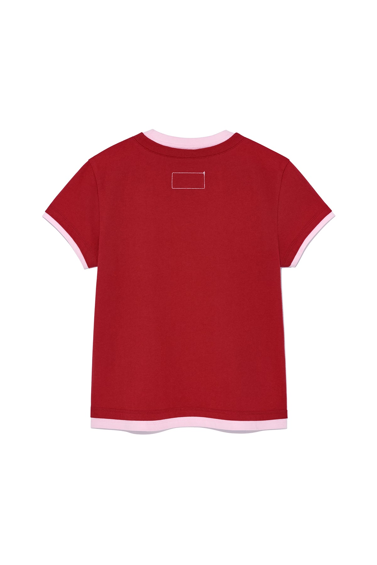 [matinkim] COLOR POINT LAYERED TOP FOR WOMEN IN RED
