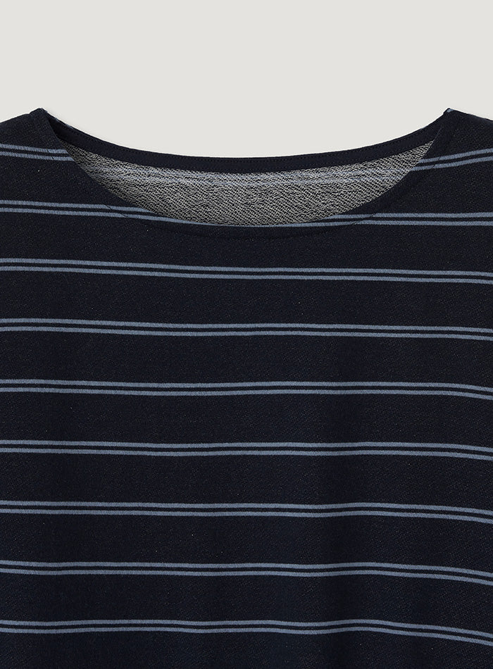 Mango Maniplease Yeva Sweatshirt Navy Stripe