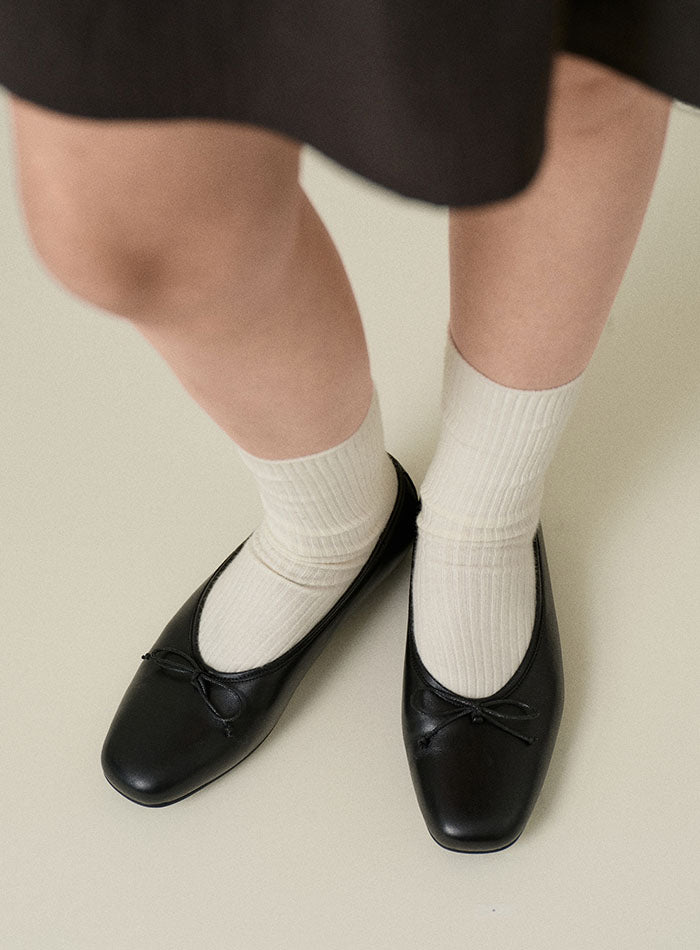 Mango Maniplease Clea Flat Shoes Black