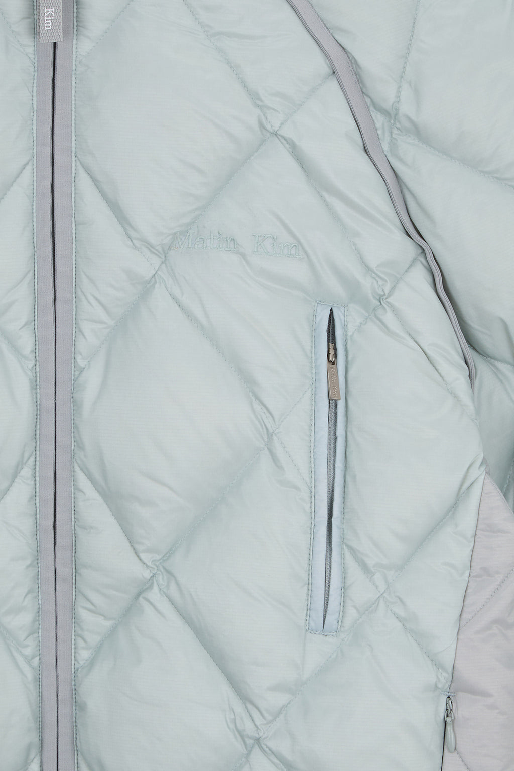 [matinkim] QUILTING HOODY LIGHTWEIGHT JUMPER (DOWN BLENDED) IN MINT