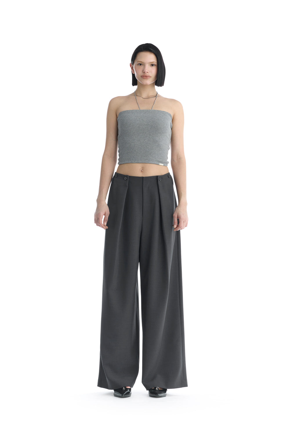 Treemingbird Essential Tube Top Melange Gray