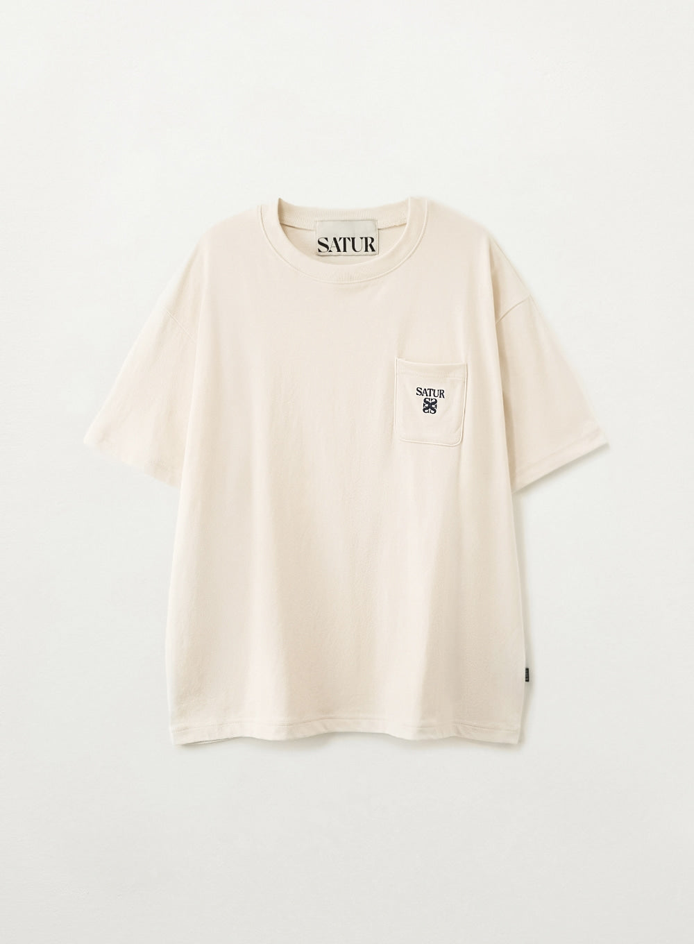 Satur Apero Logo Pocket T-Shirt - Cream