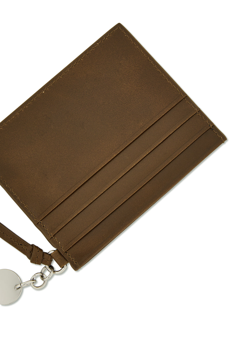 Matinkim Steel Logo Rivet Card Wallet IN Olive