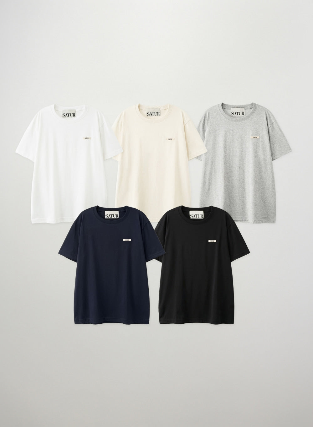 Satur Supima Basic Crewneck T-Shirt
