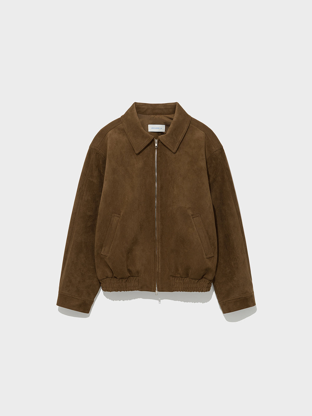 Low Classic Artificial Suede Zip-Up Blouson Camel