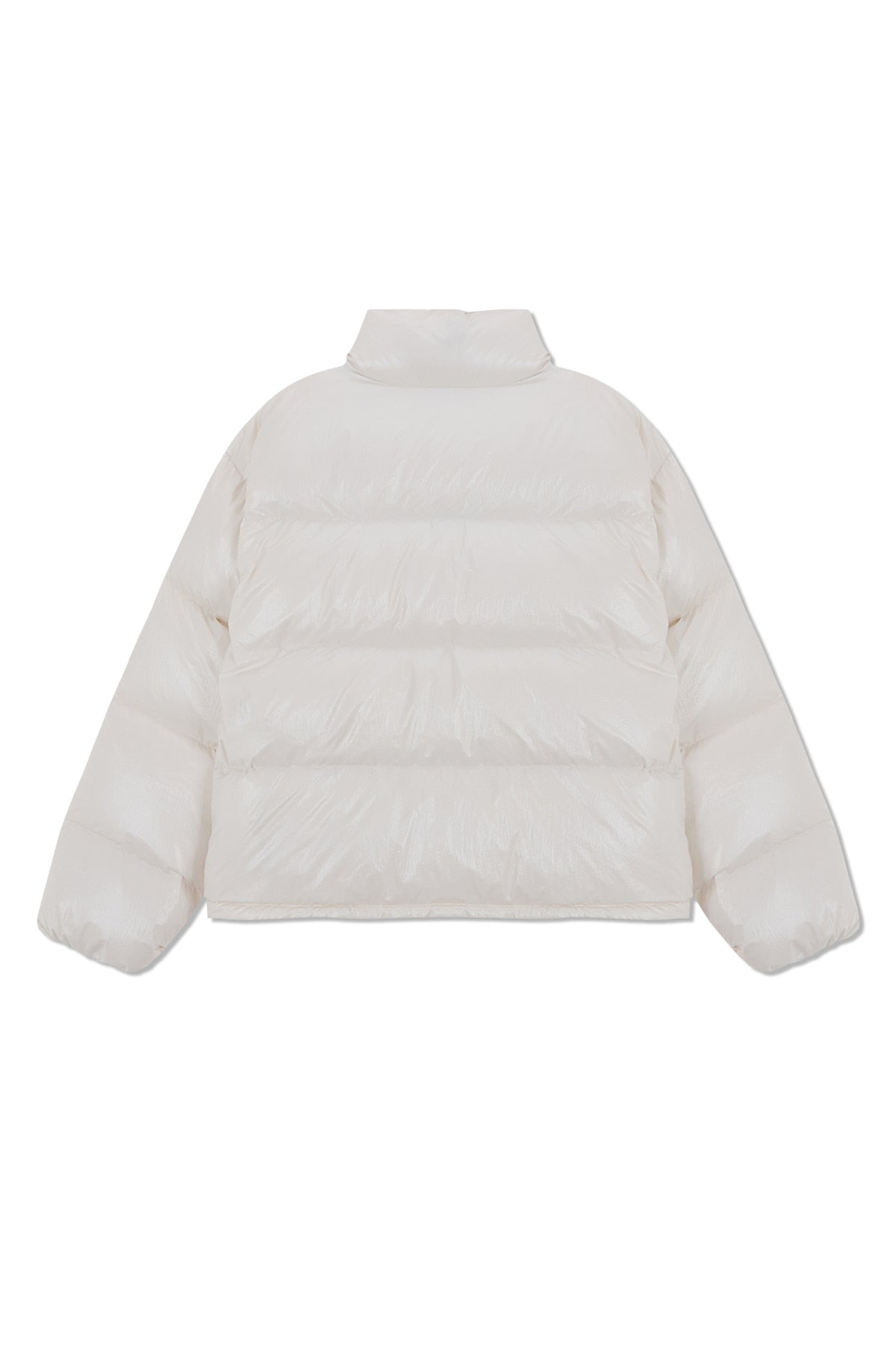 [matinkim] SMALL LOGO VOLUME DOWN JUMPER FOR MEN IN IVORY