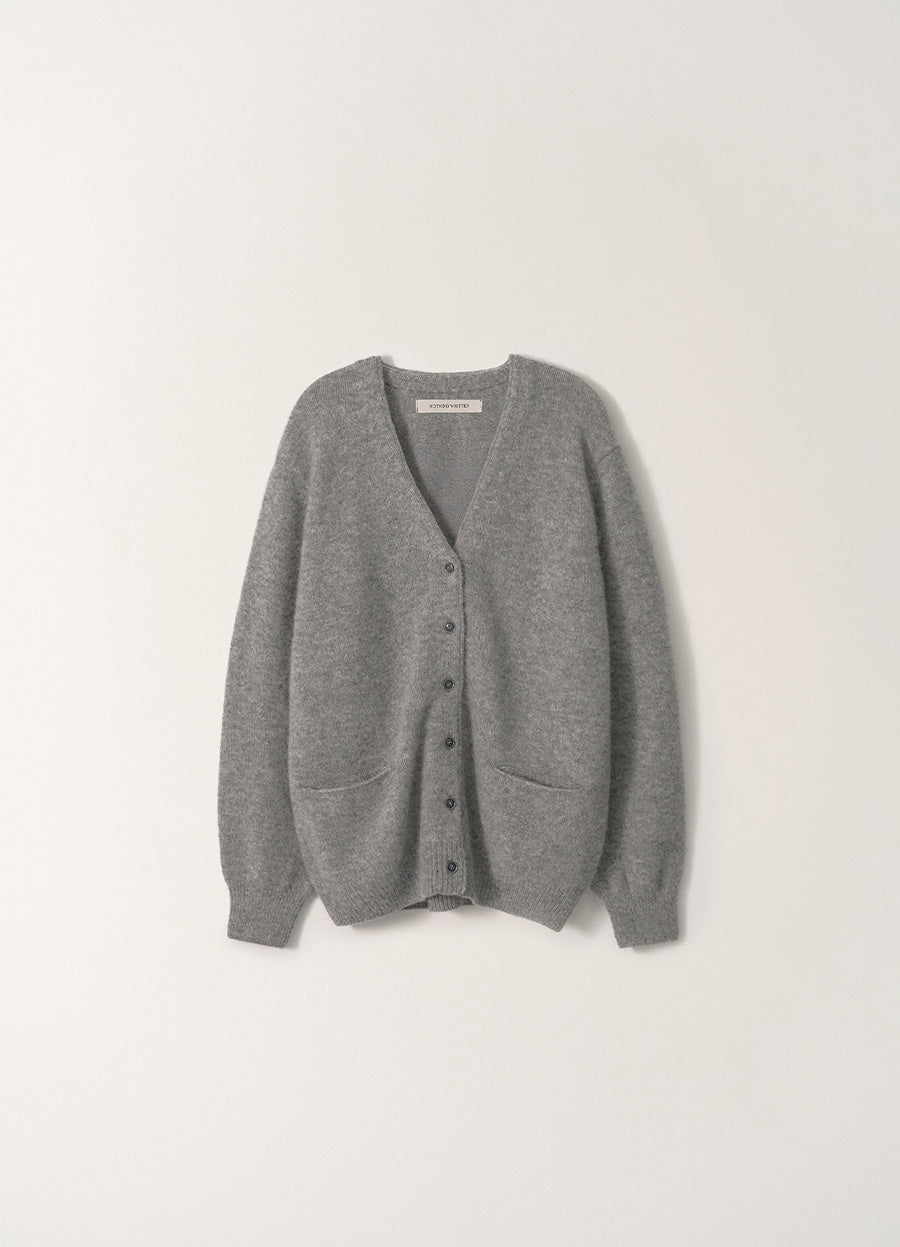 Nothing Written Rowan wool cardigan (Ash gray)