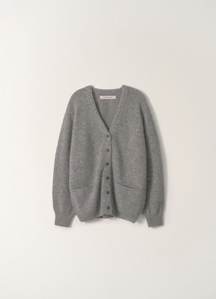 Nothing Written Rowan wool cardigan (Ash gray)