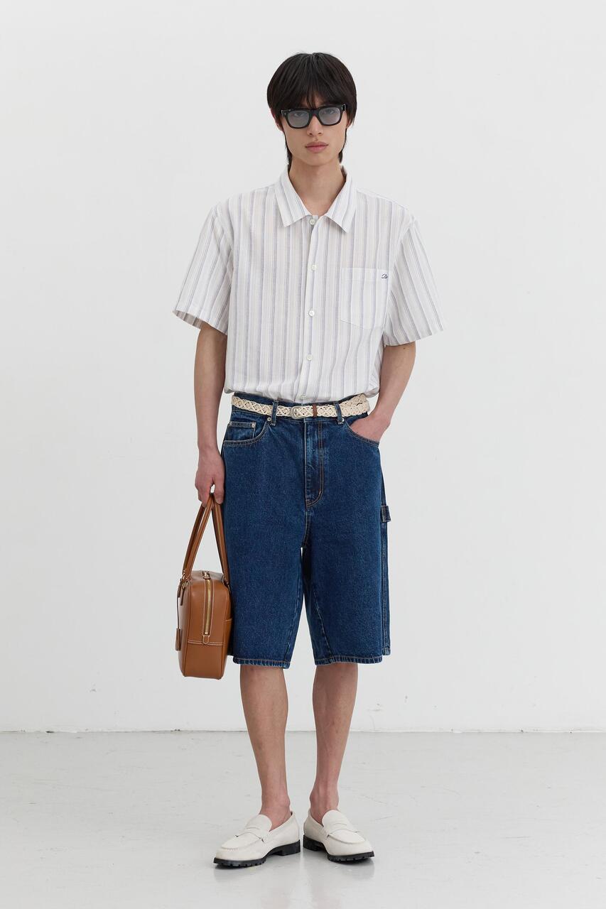 Dunst Bermuda Denim Shorts Classic Blue