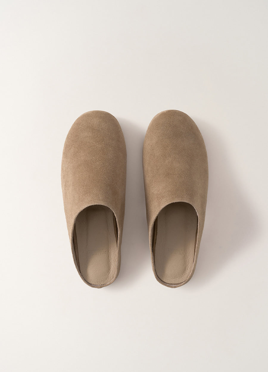 Nothing Written Leo slide mule (Sand suede)