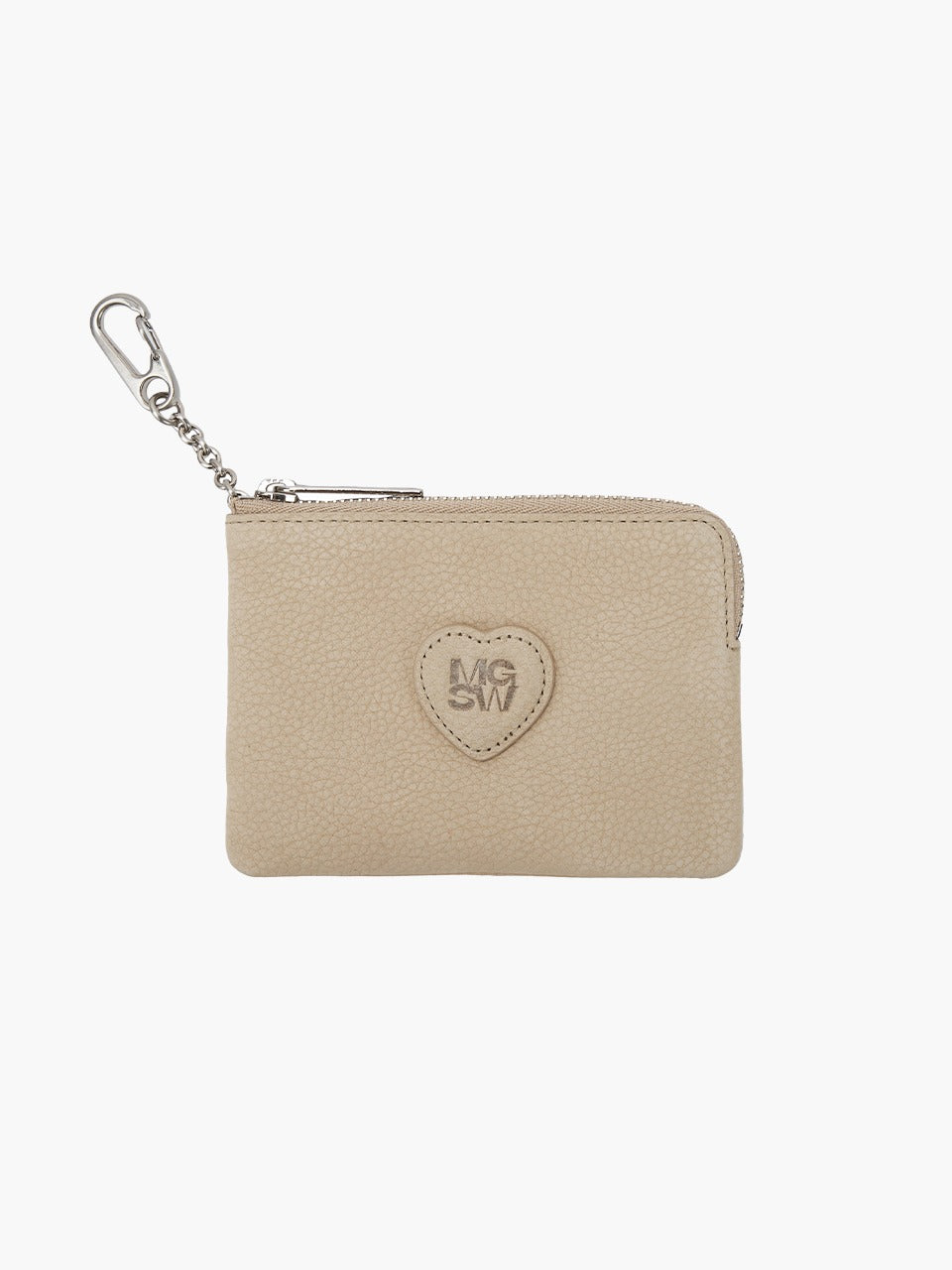 Margesherwood Heart Zipper Wallet nude nubuck