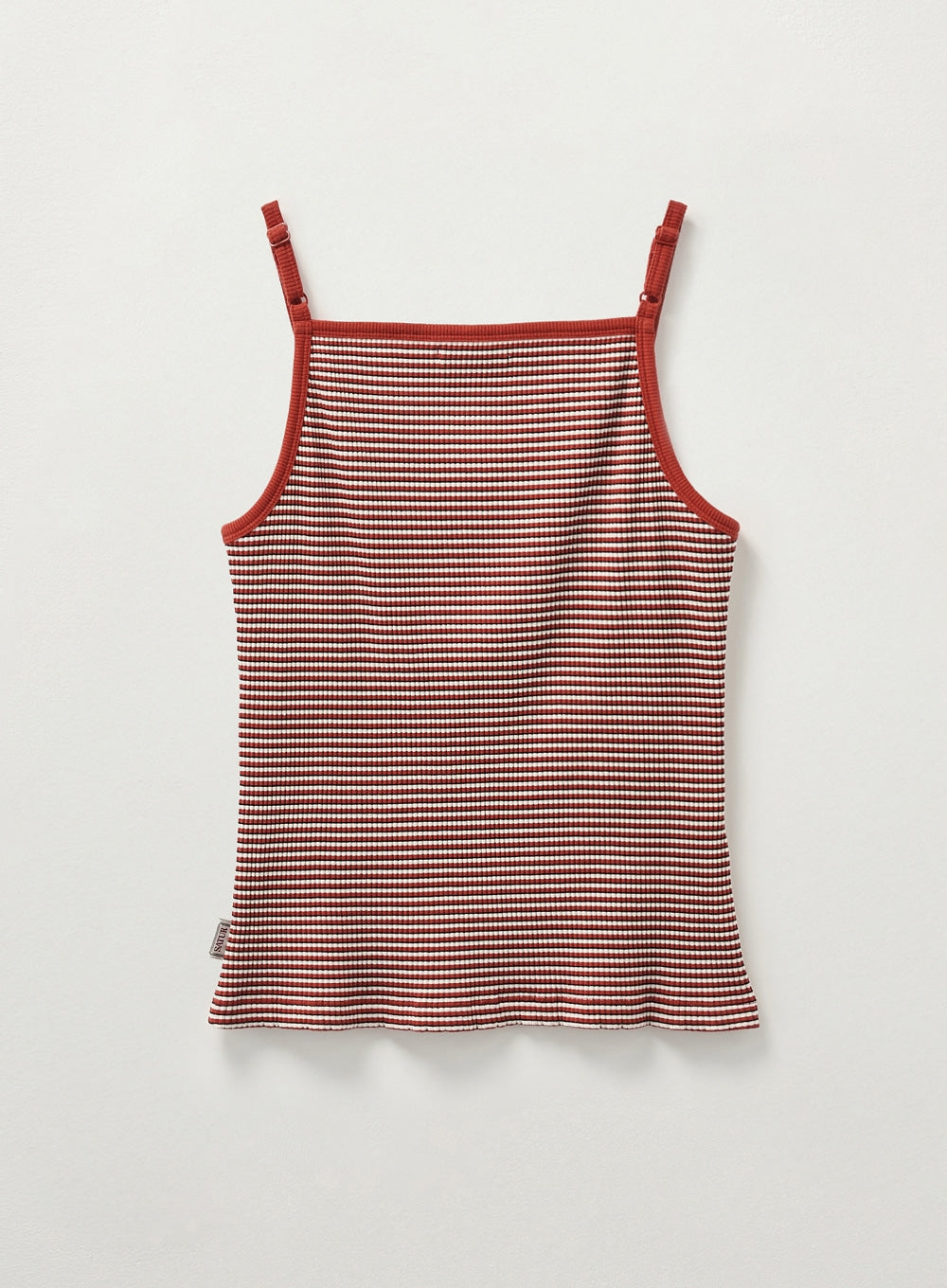 [satur] (W) Apero Logo Stripe Sleeveless Top - Red