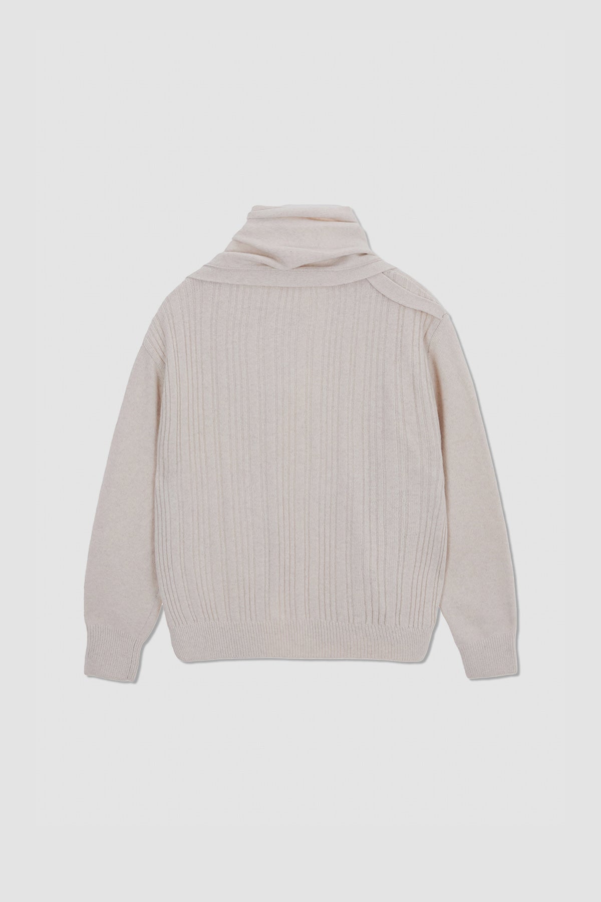 Matinkim Muffler Cardigan IN Light Beige