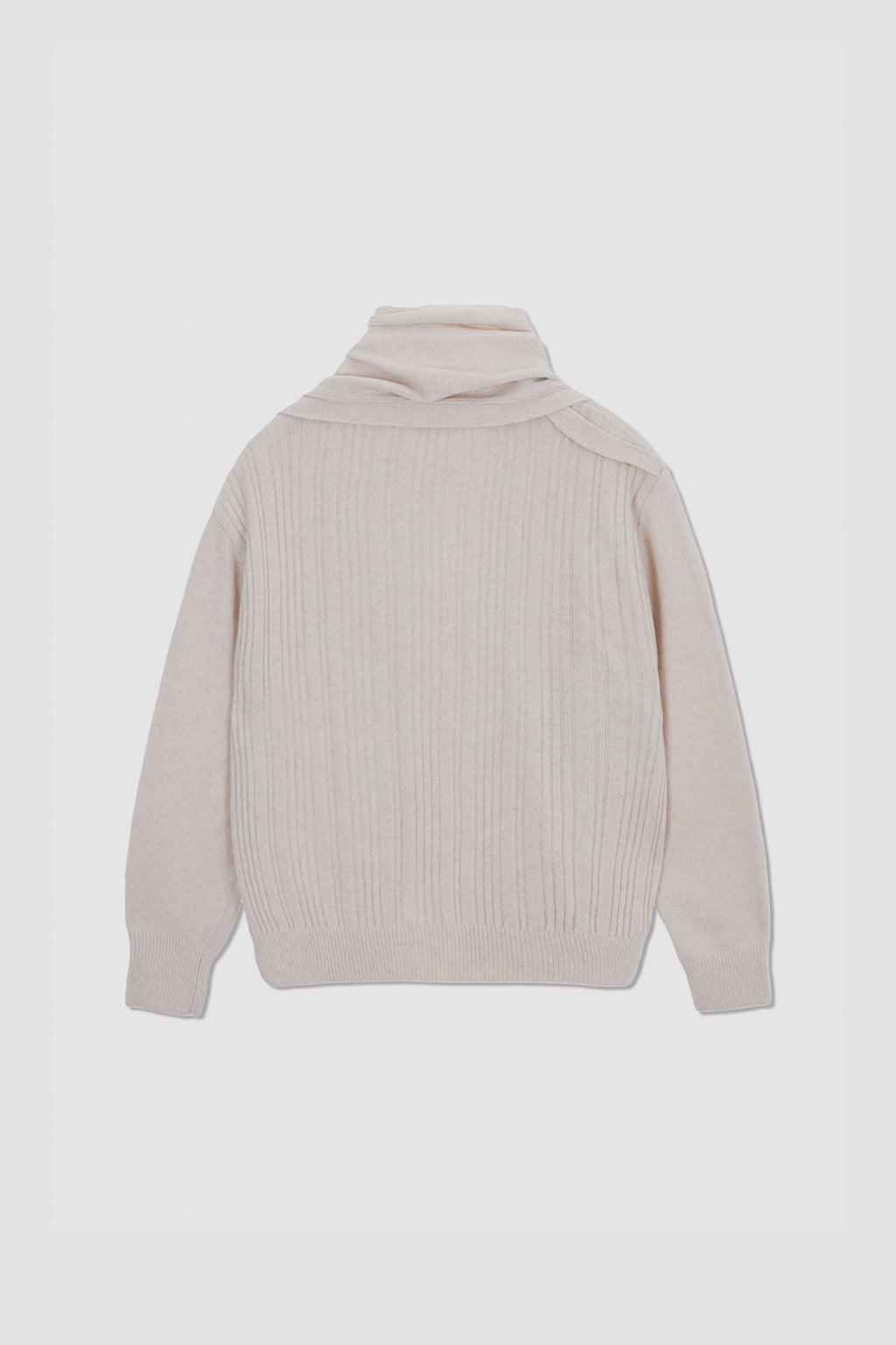 Matinkim Muffler Cardigan IN Light Beige