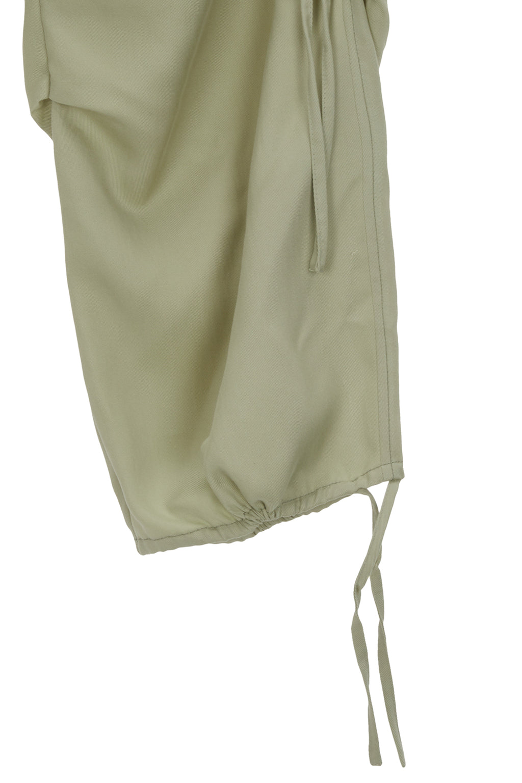 Matinkim Rayon String Cargo Pants IN Light Khaki