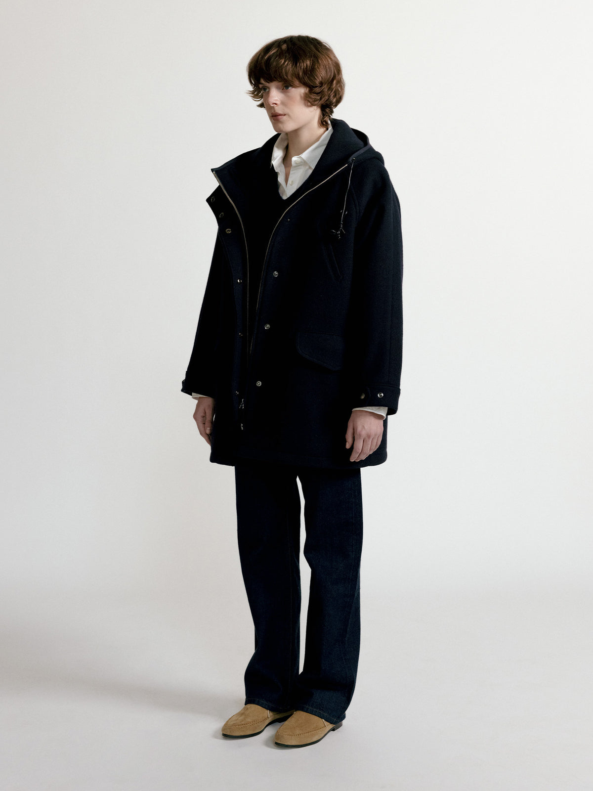 Nothing Written Hanson hoodie parka (Dark navy)