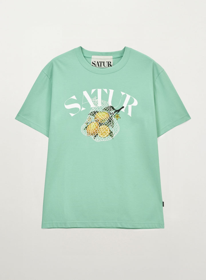 Satur Net Citron T-Shirt - Mint