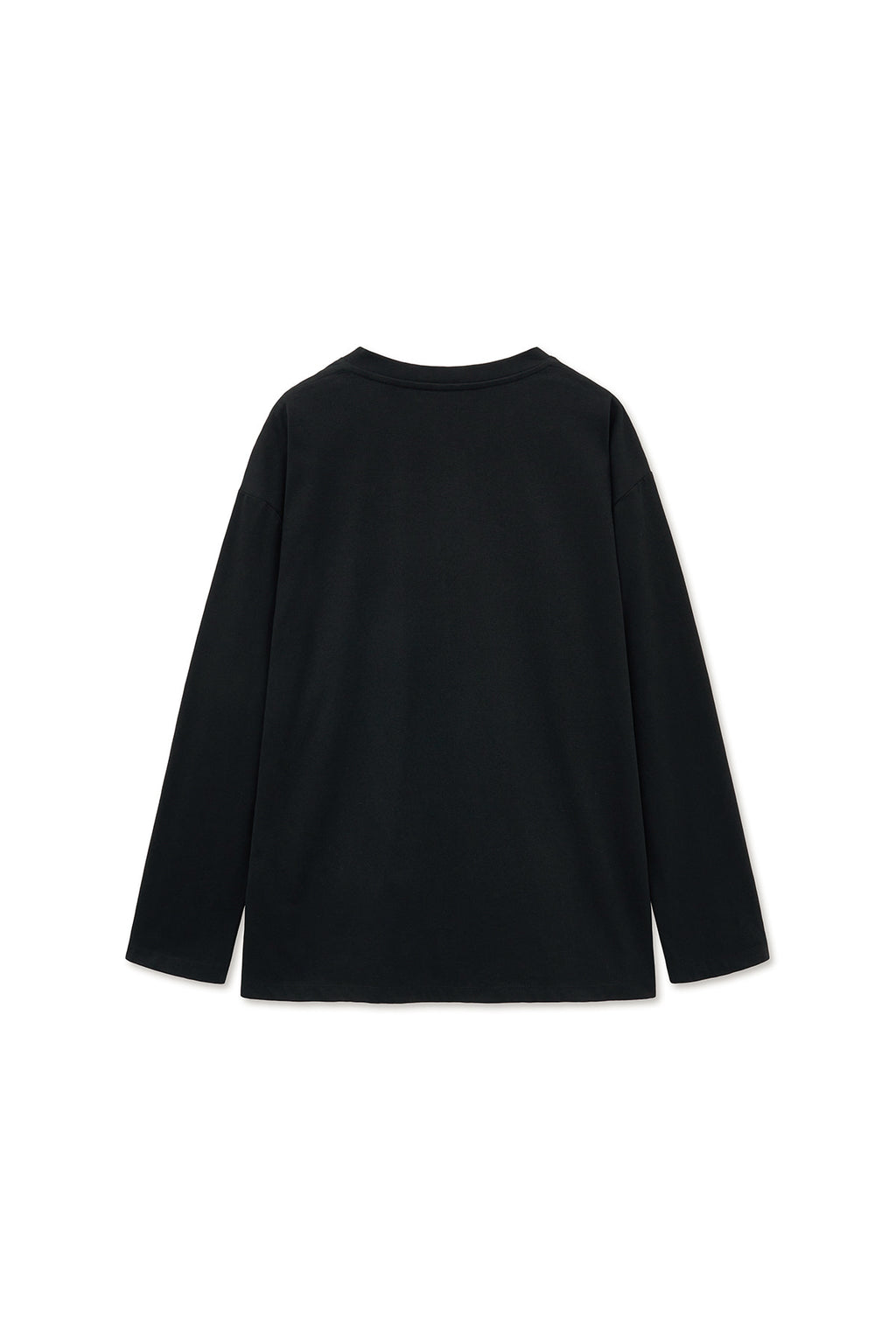 [matinkim] TUCK POINT LONG SLEEVE TOP FOR MEN IN BLACK