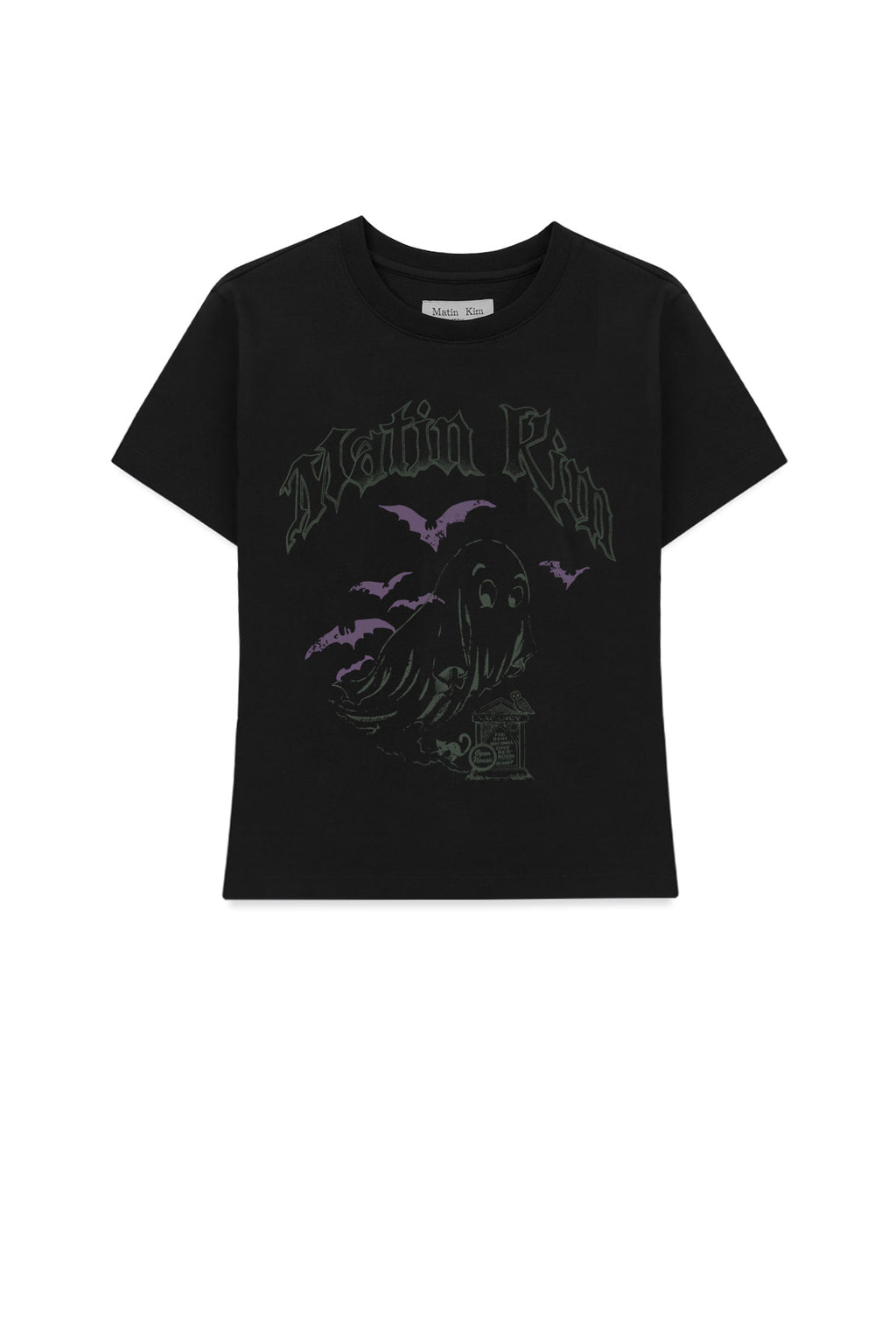 Matinkim Ghost Artwork Crop Top IN Black