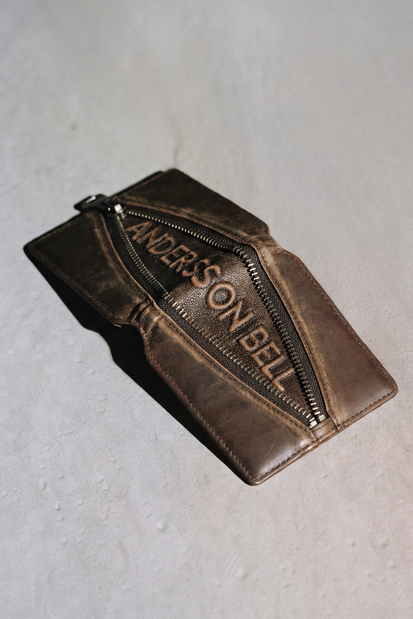 Andersson Bell Brown Leather Zip Wallet
