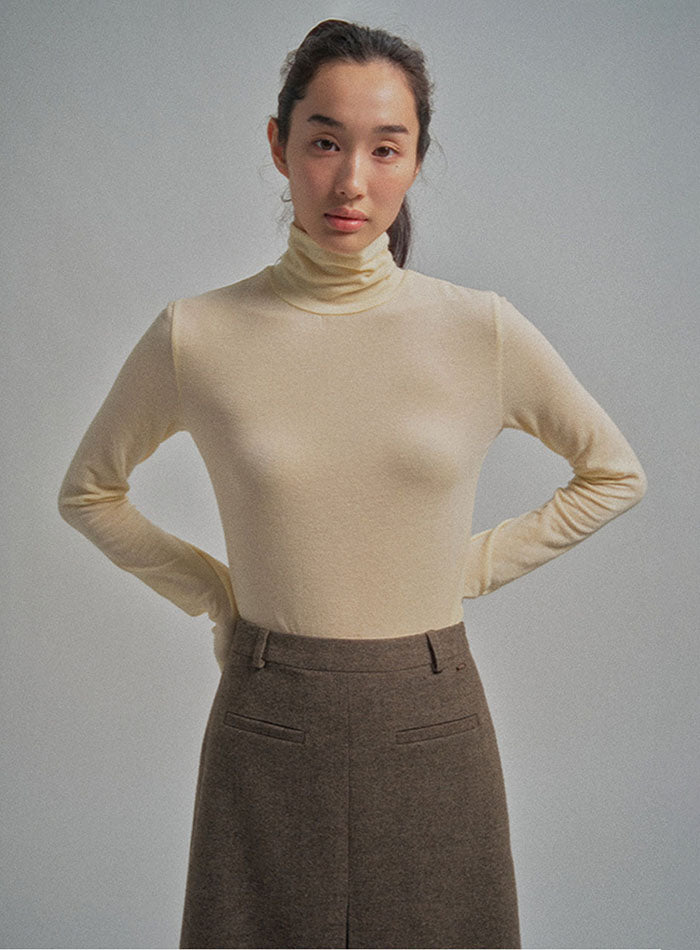 Mango Maniplease Sheerly Turtle Tee Light Yellow
