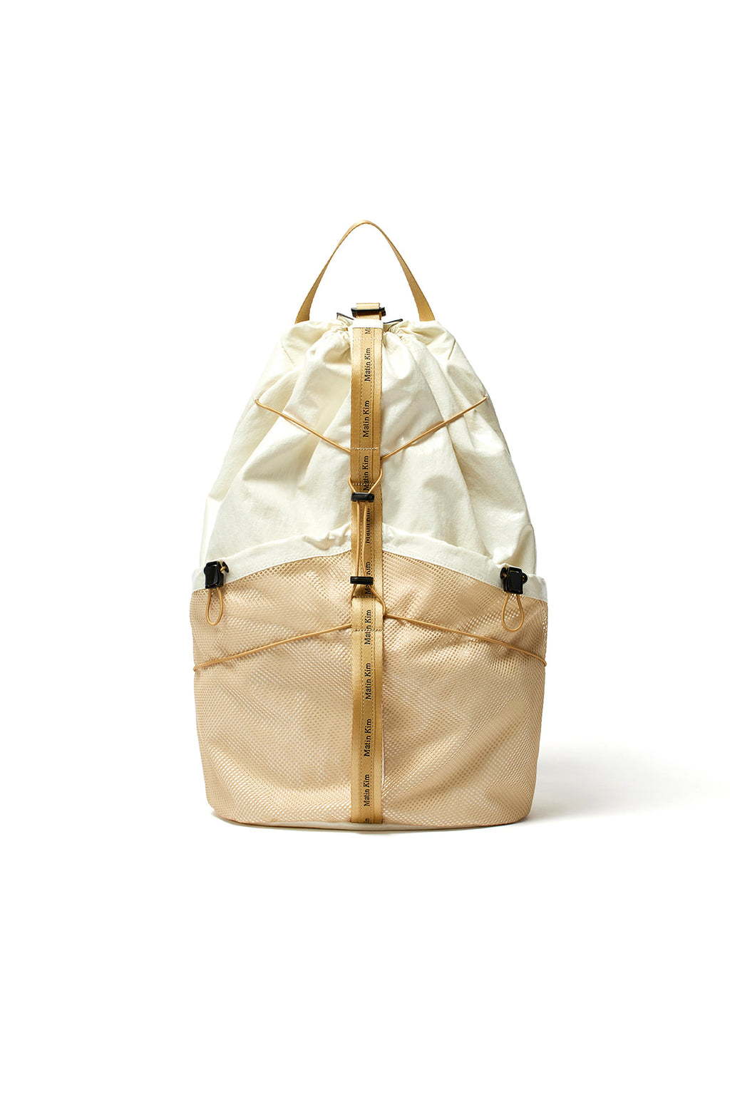 Matinkim Logo Taping Glossy Back Pack IN Ivory