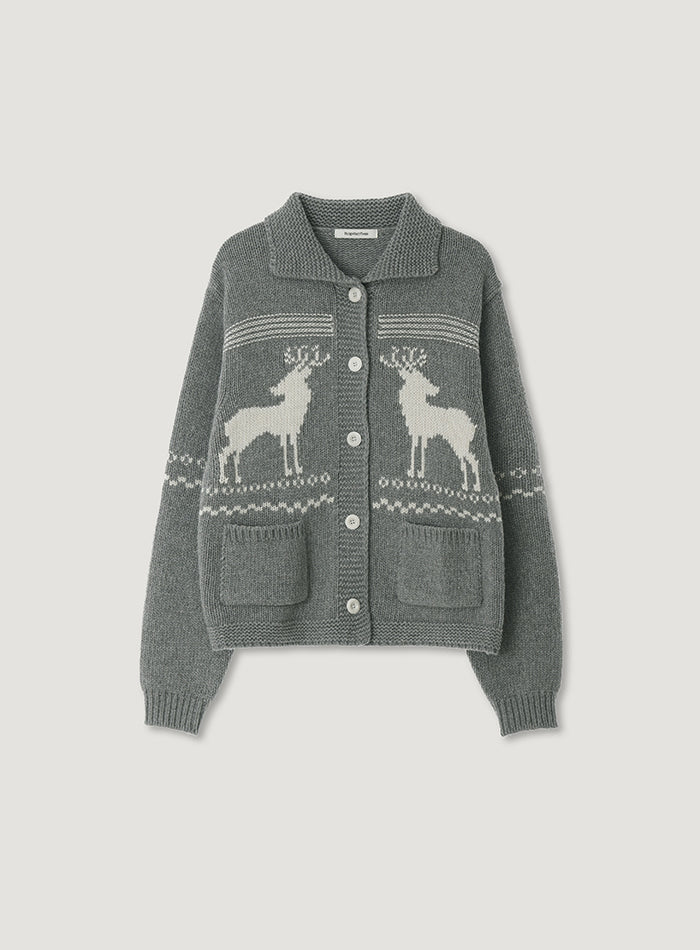 Mango Maniplease Deer Cowichan Cardigan