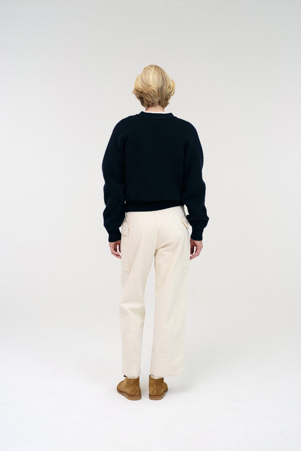 Nothing Written Dennedy ribbed cardigan (Dark navy)