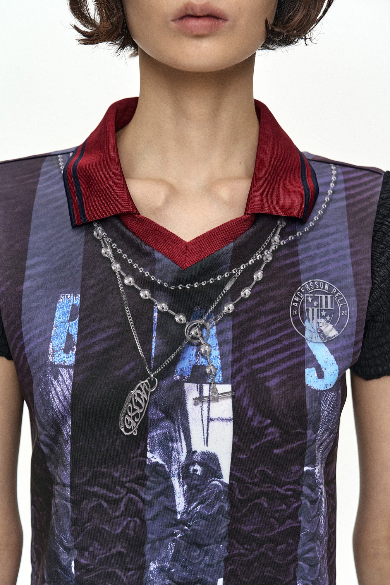 Andersson Bell Vintage Printed Collar Top