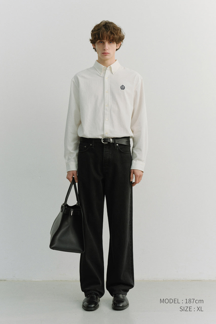Dunst Unisex Classic Boyfriend Shirt Off White
