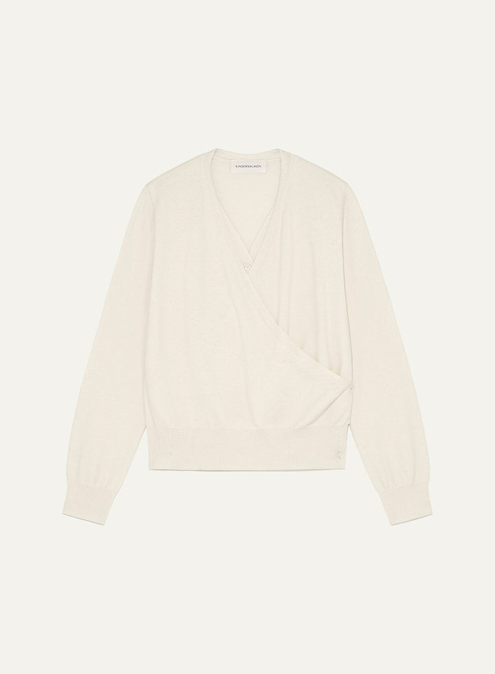 Kindersalmon Gudrun Draped Knit Cream