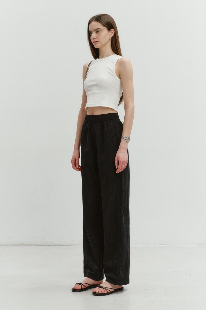 Dunst Relaxed Banding Pants Black