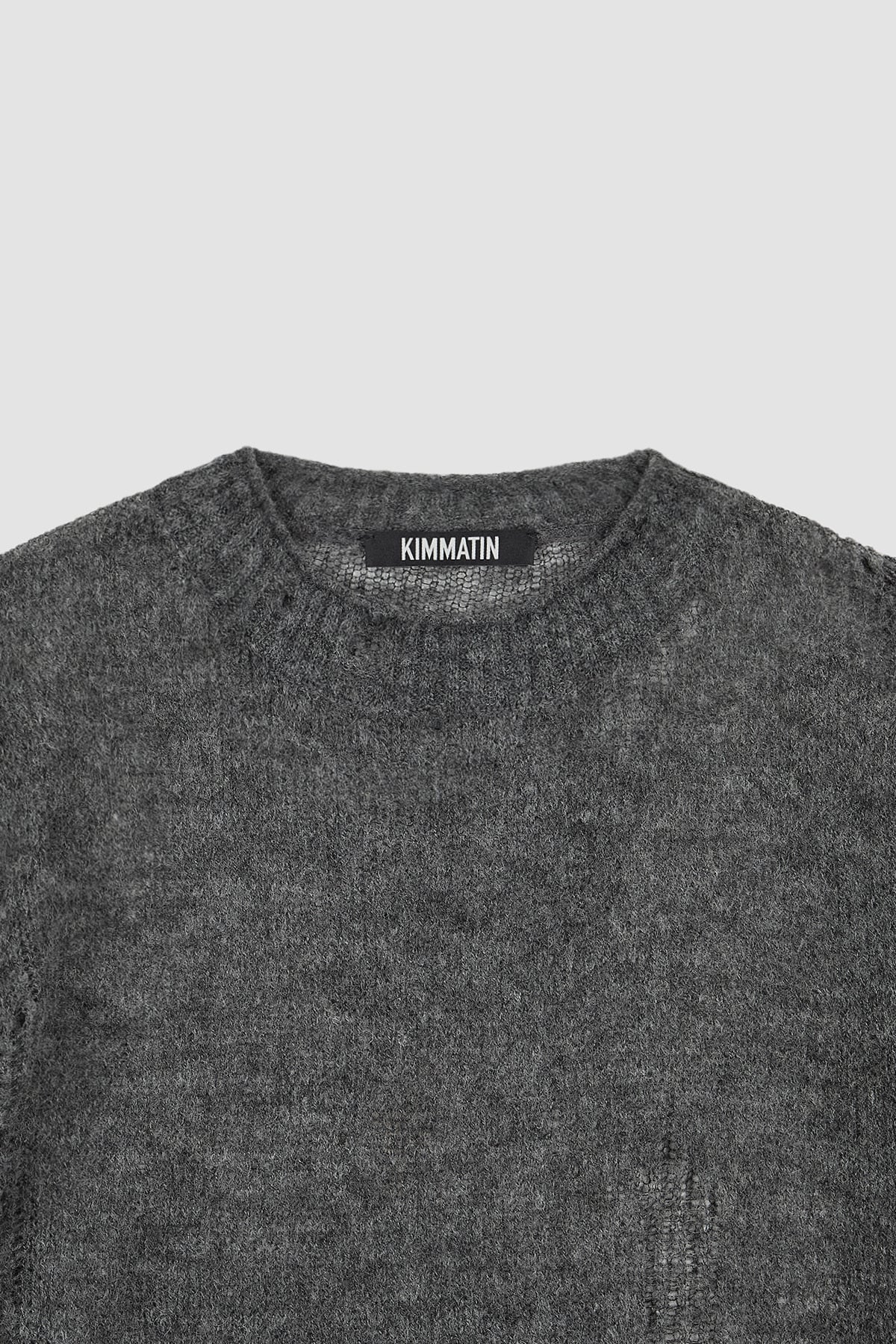 Matinkim Hand Warmer Layered Pullover IN Charcoal