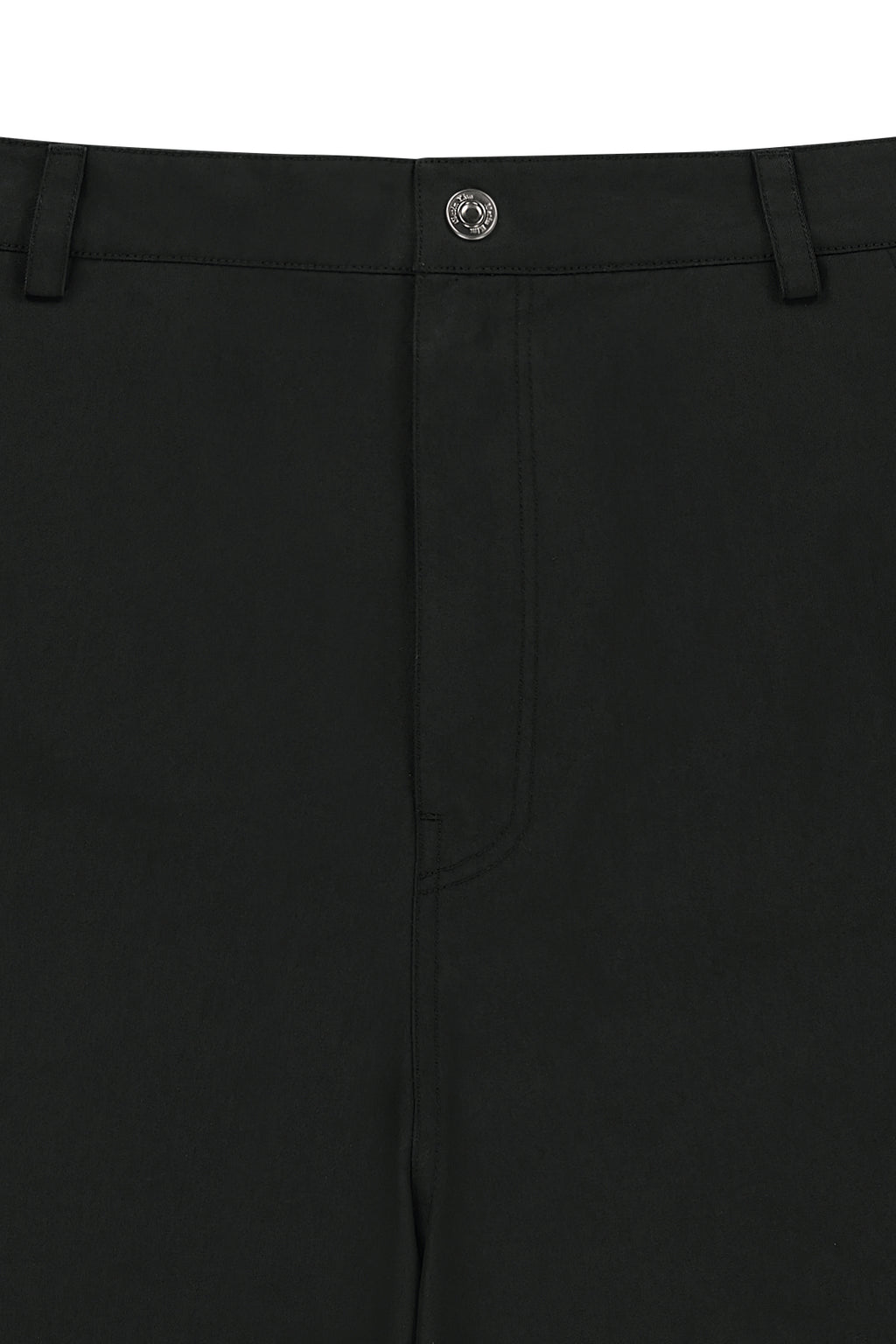 Matinkim Curved Seam Bermuda Pants For Men IN Black