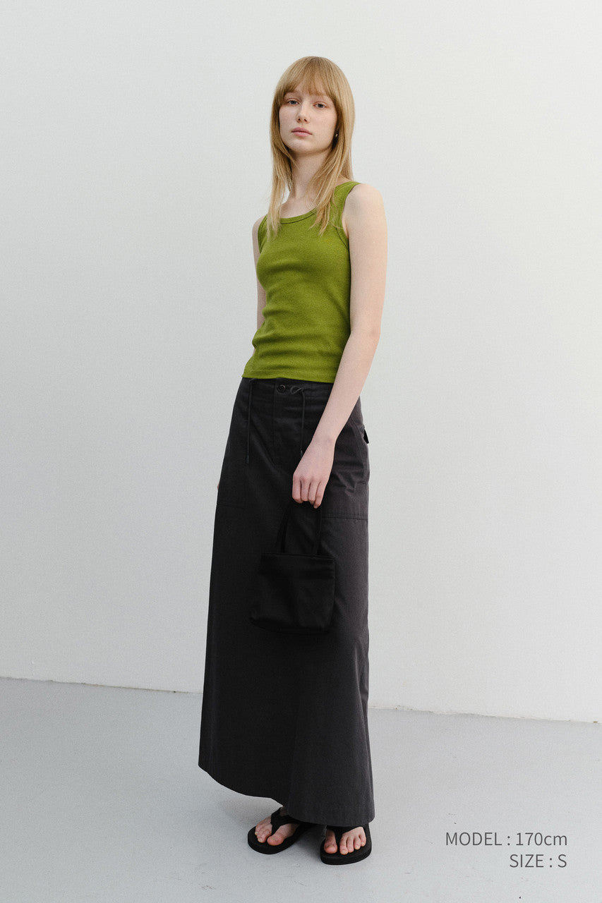 Dunst Essential Sleeveless Top Olive