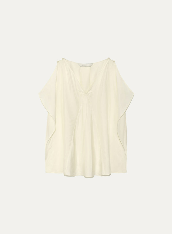 Kindersalmon Arden Silk Blouse Cream