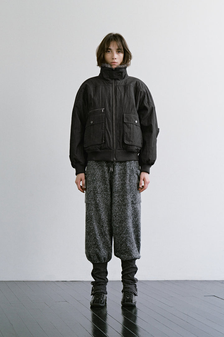 Treemingbird Reversible Fur Bomber Jacket Brown