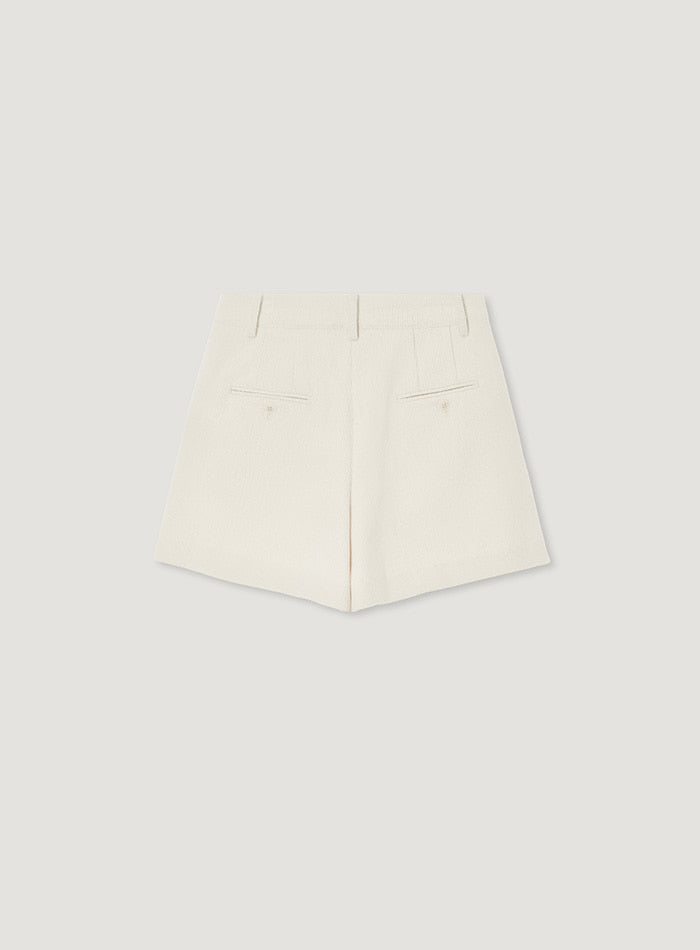 Mango Maniplease Nunu Corduroy Shorts Ivory