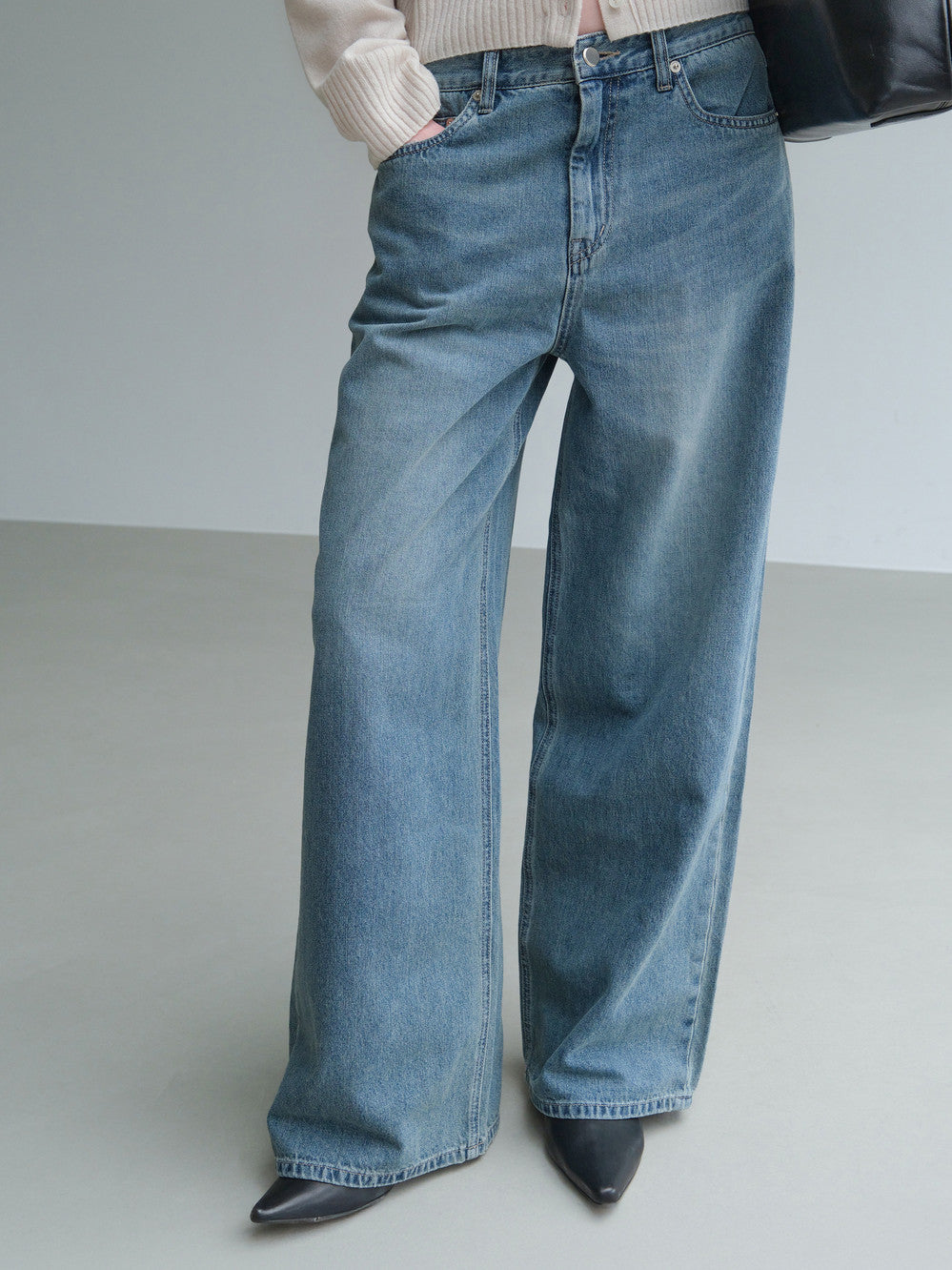Low Classic Classic Effortless Wide Fit Denim Middle Blue