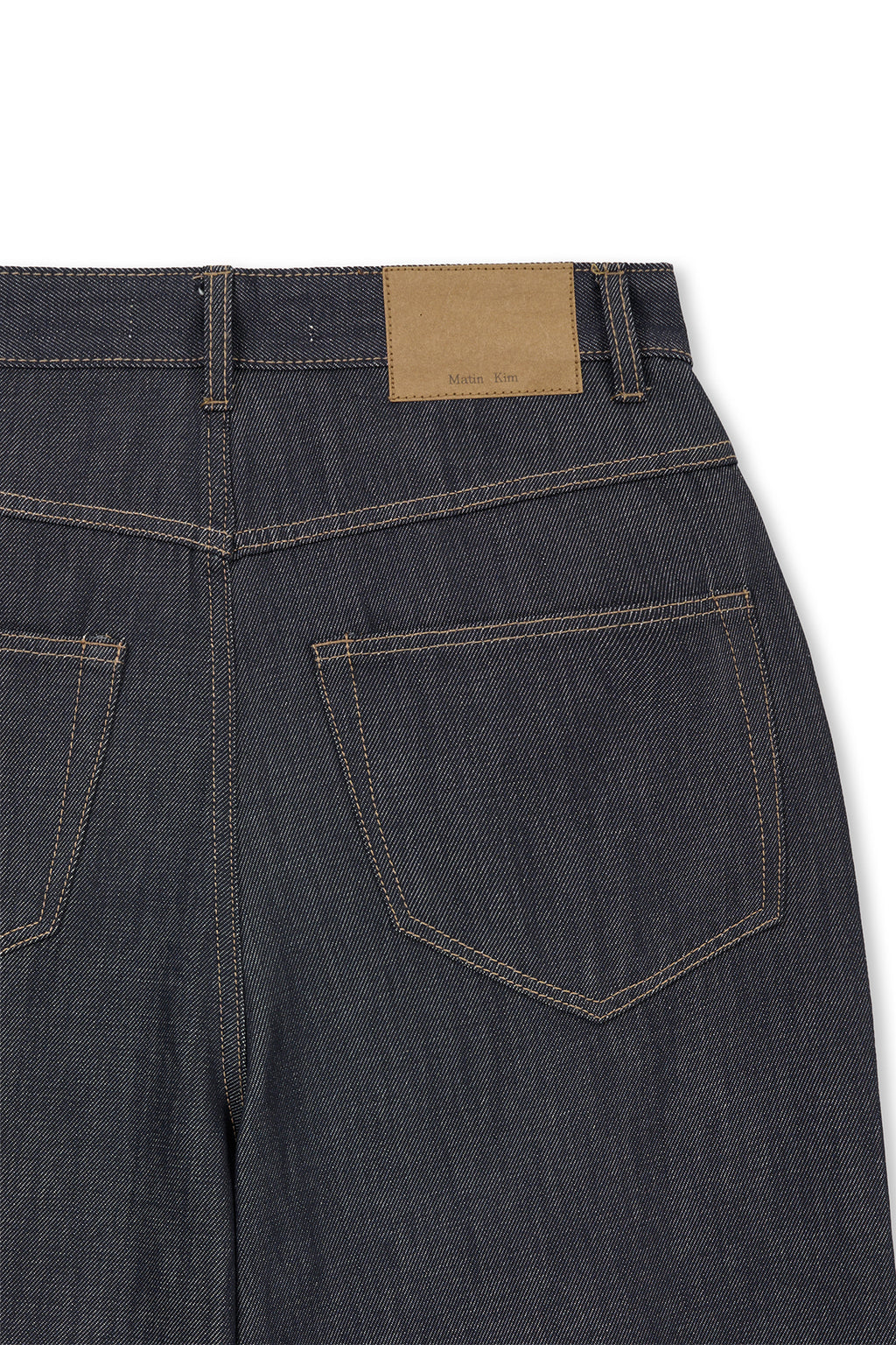 Matinkim Dart Point Denim Pants IN Dark Navy